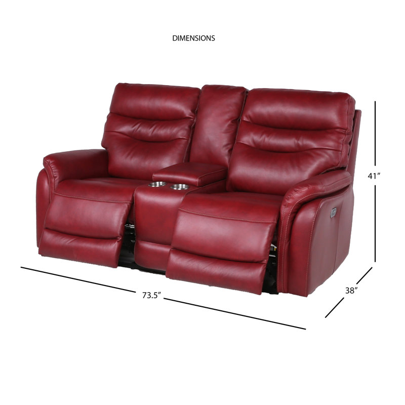 Red Barrel Studio® Aonghus 73.5'' Upholstered Reclining Loveseat